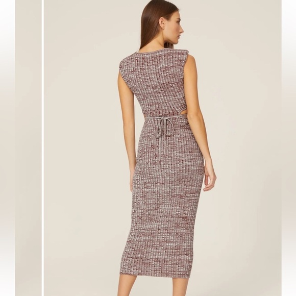 Self-Portrait Space Dye Cut Out Dress - Picture 3 of 13